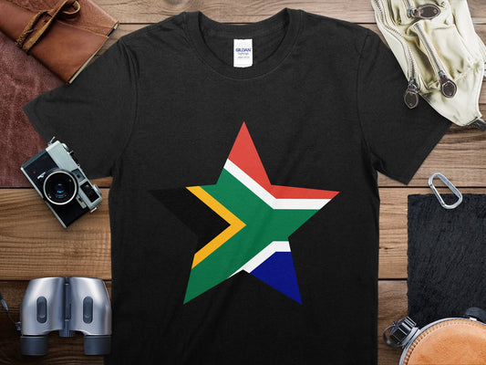 South Africa Star Flag T-Shirt, South Africa Flag Shirt