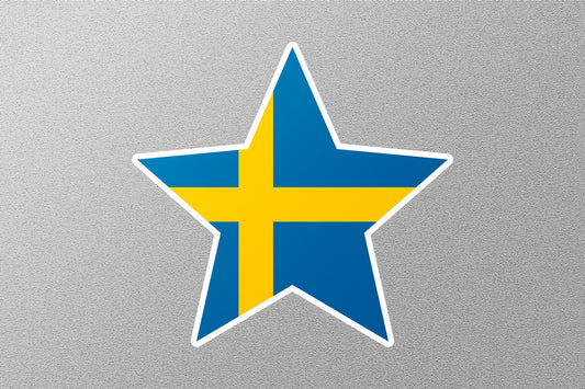 Swedish Star Flag Sticker