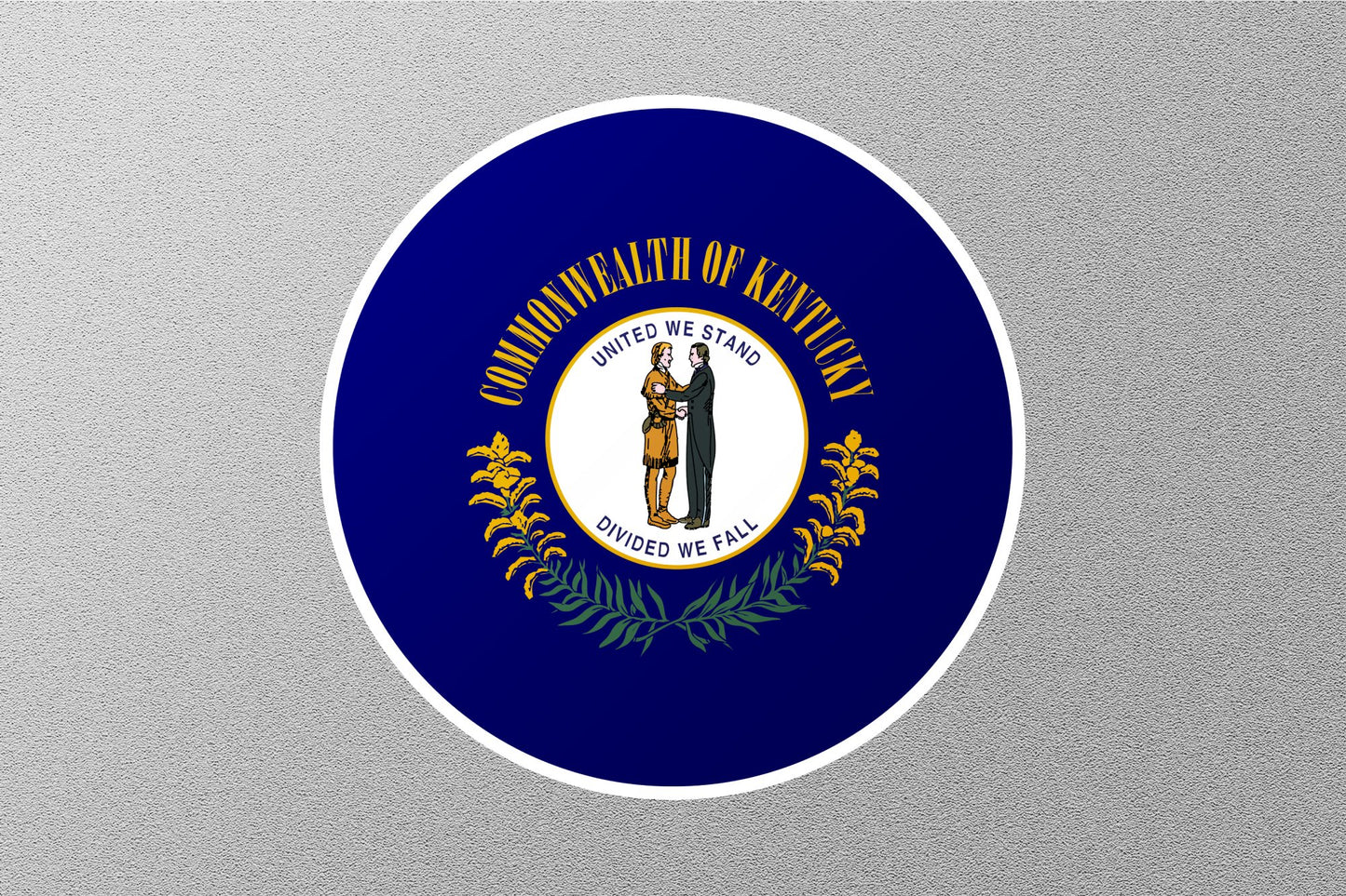 Kentucky State Flag Circle Sticker