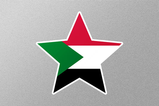 Palestine Star Flag Sticker