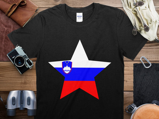 Slovenia Star Flag T-Shirt, Slovenia Flag Shirt