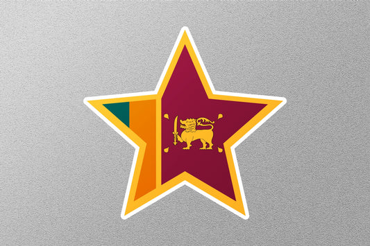 Sri Lanka Star Flag Sticker