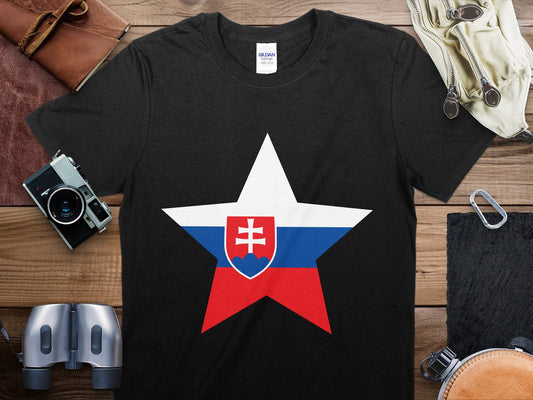 Slovakia Star Flag T-Shirt, Slovenia Flag Shirt