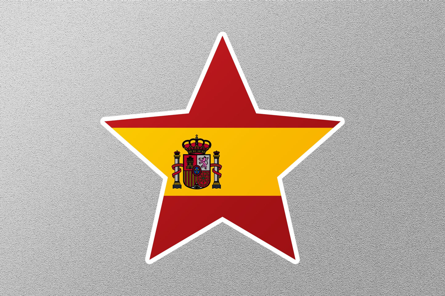 Spain Star Flag Sticker