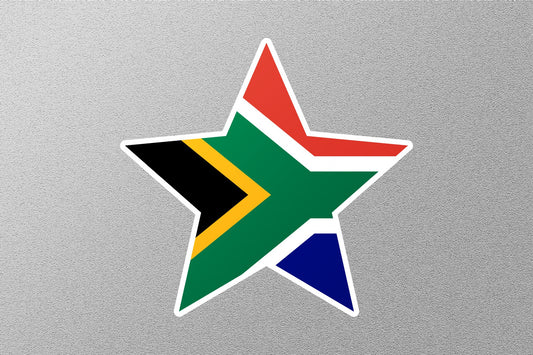 South Africa Star Flag Sticker