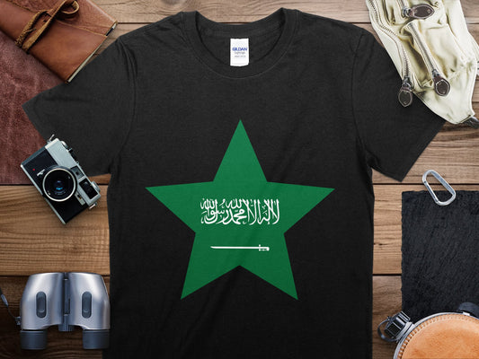 Saudi Arabia Star Flag T-Shirt, Saudi Arabia Flag Shirt