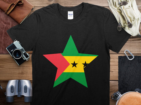 Sao tome and Principe Star Flag T-Shirt, Sao tome and Principe Flag Shirt