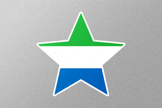 Sierra Leone Star Flag Sticker