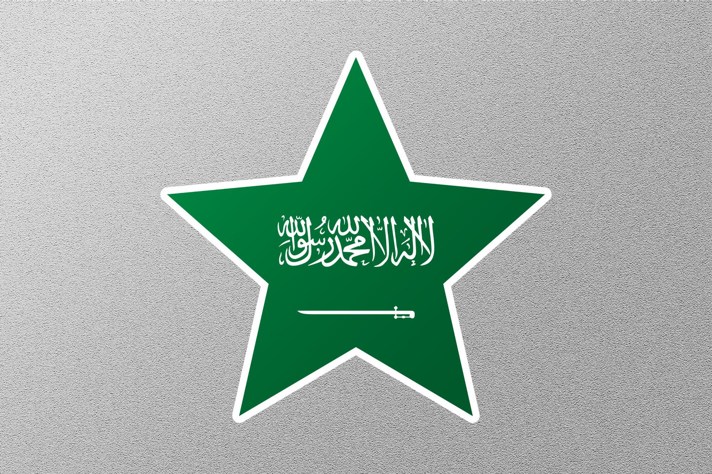 Saudi Arabia Star Flag Sticker