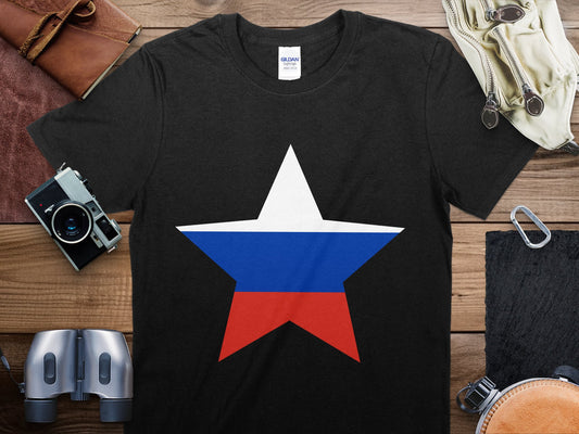 Russian Star Flag T-Shirt, Russian Flag Shirt