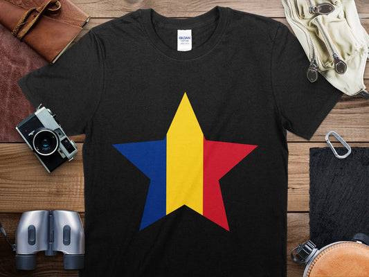 Romania Star Flag T-Shirt, Romania Flag Shirt