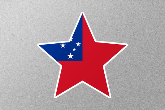 Samoa Star Flag Sticker