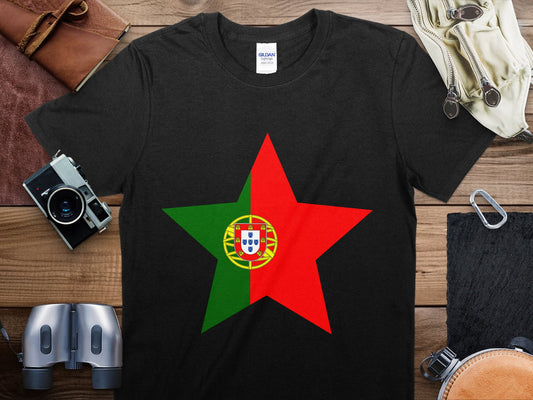 Portugal Star Flag T-Shirt, Portugal Flag Shirt