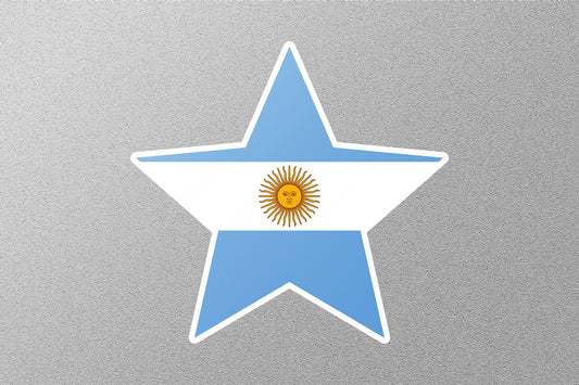 Argentina Star Flag Sticker