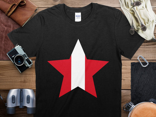 Peru Star Flag T-Shirt, Peru Flag Shirt