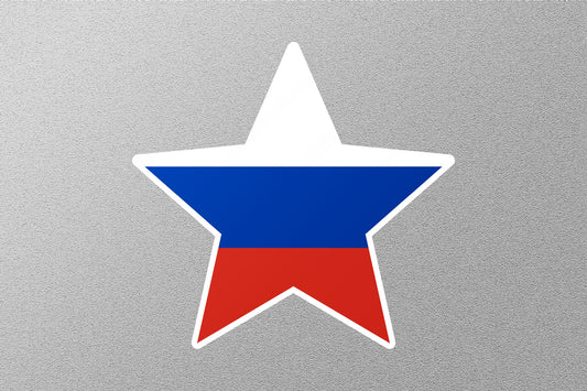 Russia Star Flag Sticker