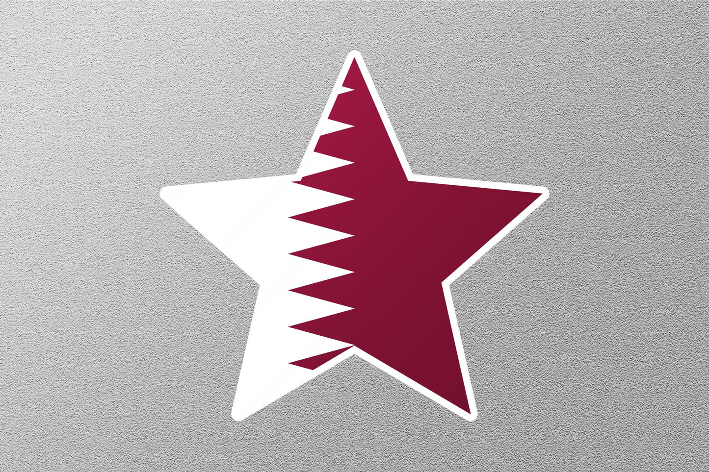 Qatar Star Flag Sticker