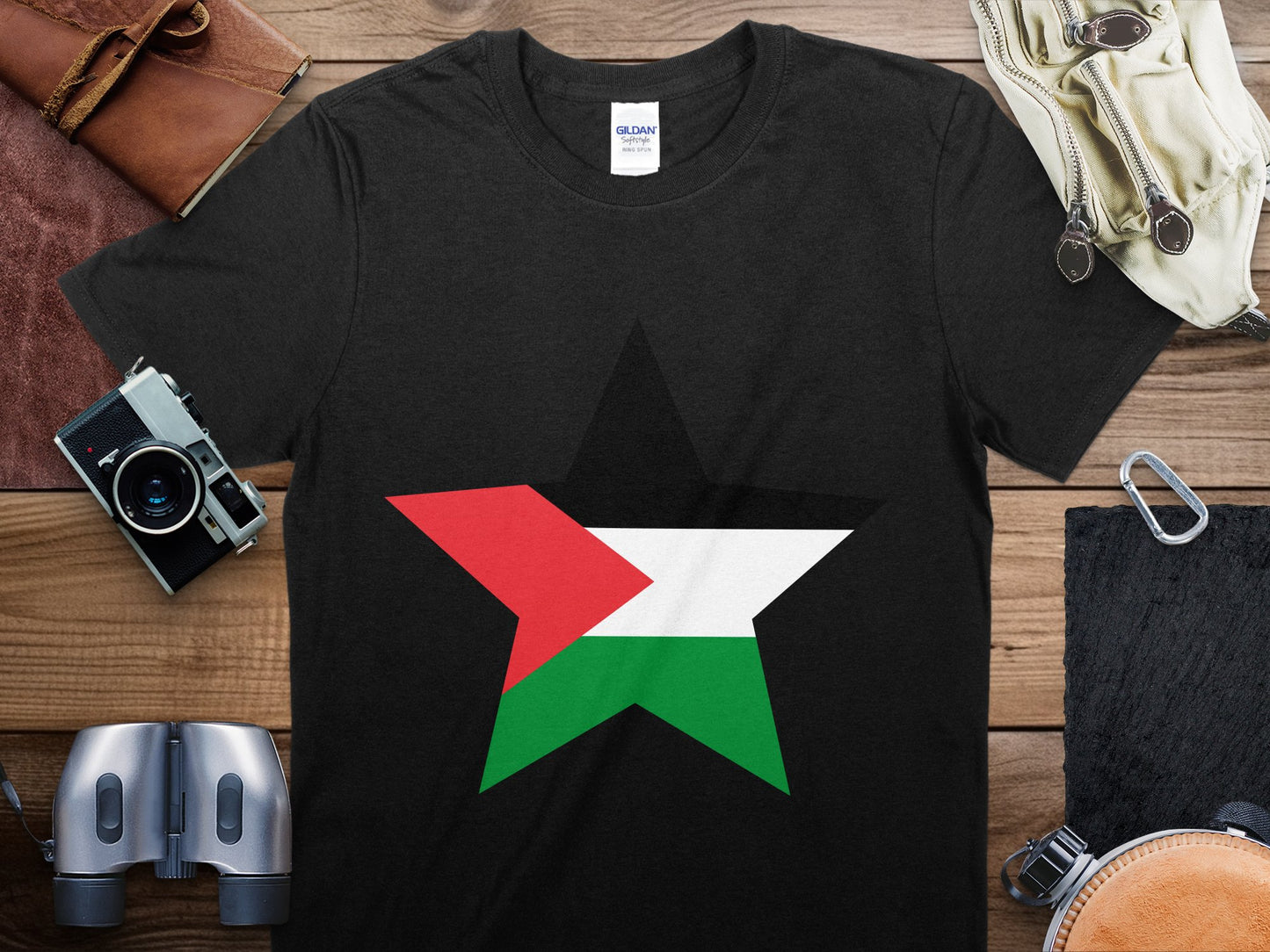 Palestine Star Flag T-Shirt, Palestine Flag Shirt