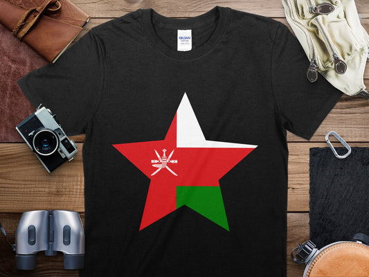 Oman Star Flag T-Shirt, Oman Flag Shirt