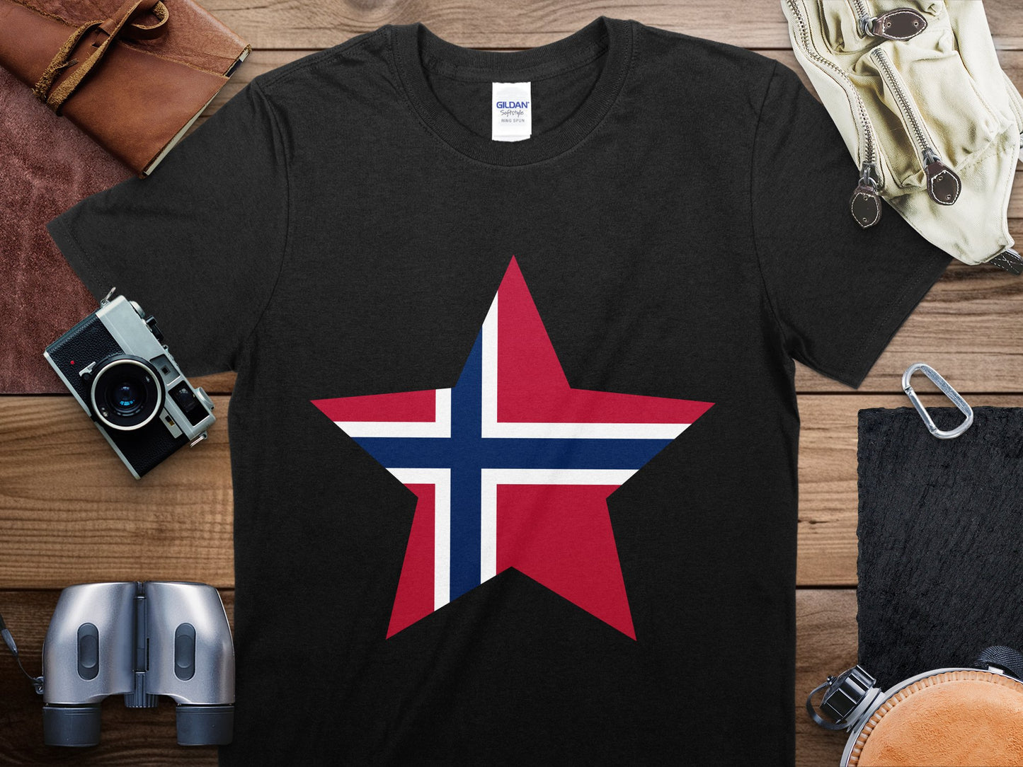 Norwegian Star Flag T-Shirt, Norwegian Flag Shirt