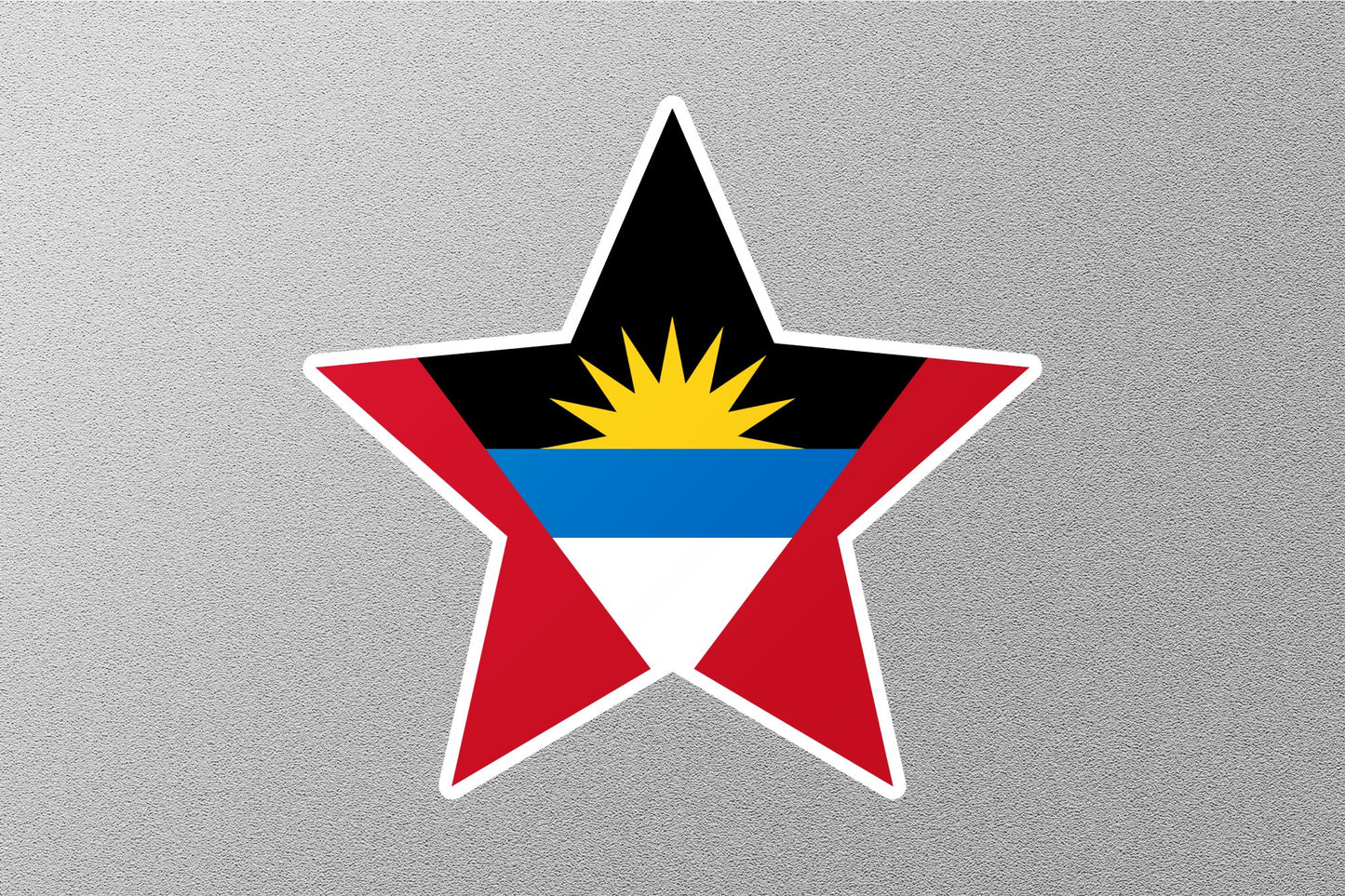 Antigua Barbuda Star Flag Sticker