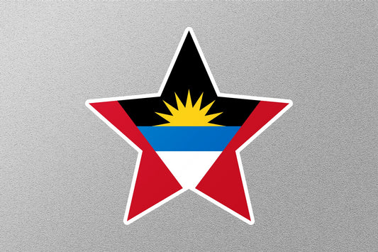 Antigua Barbuda Star Flag Sticker