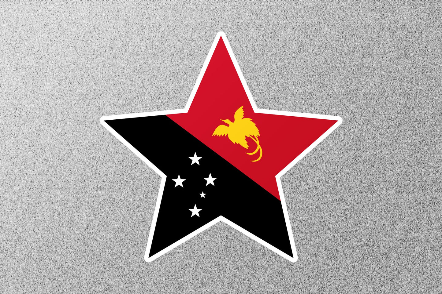 Papua New Guinea Star Flag Sticker