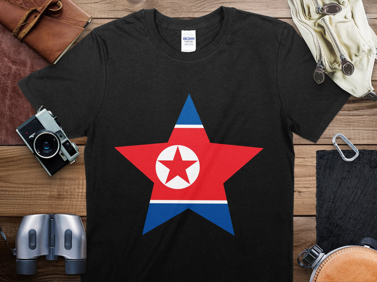 North Korea Star Flag T-Shirt, North Korea Flag Shirt