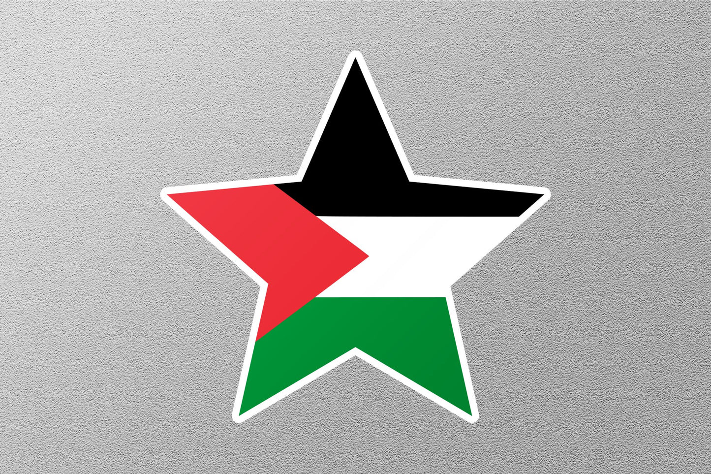 Palestine Star Flag Sticker