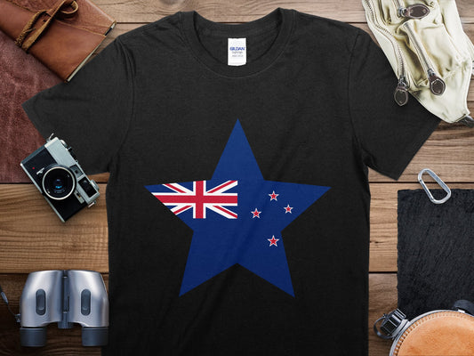 New Zealand Star Flag T-Shirt, New Zealand Flag Shirt