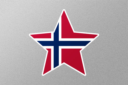 Norway Star Flag Sticker