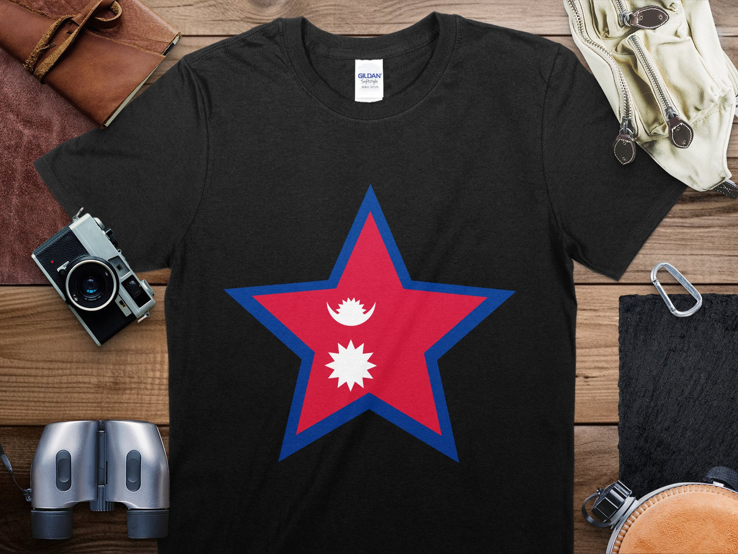 Nepal Star Flag T-Shirt, Nepal Flag Shirt