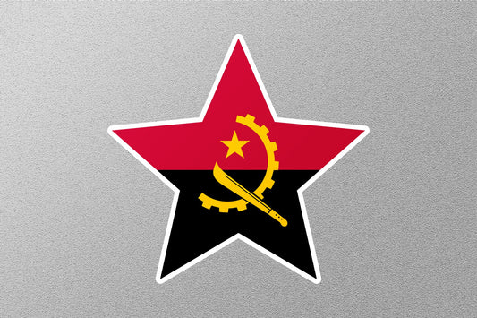 Angola Star Flag Sticker