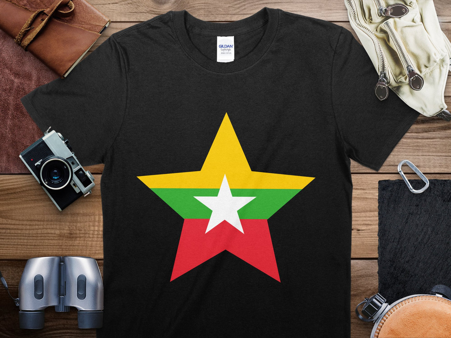 Myanmar Star Flag T-Shirt, Myanmar Flag Shirt