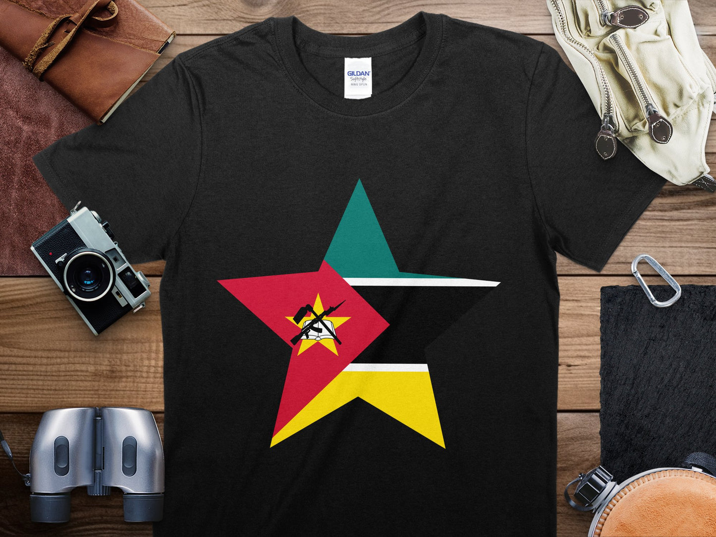 Mozambique Star Flag T-Shirt, Mozambique Flag Shirt