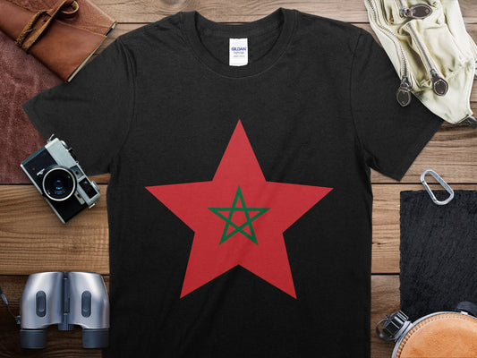 Morocco Star Flag T-Shirt, Morocco Flag Shirt