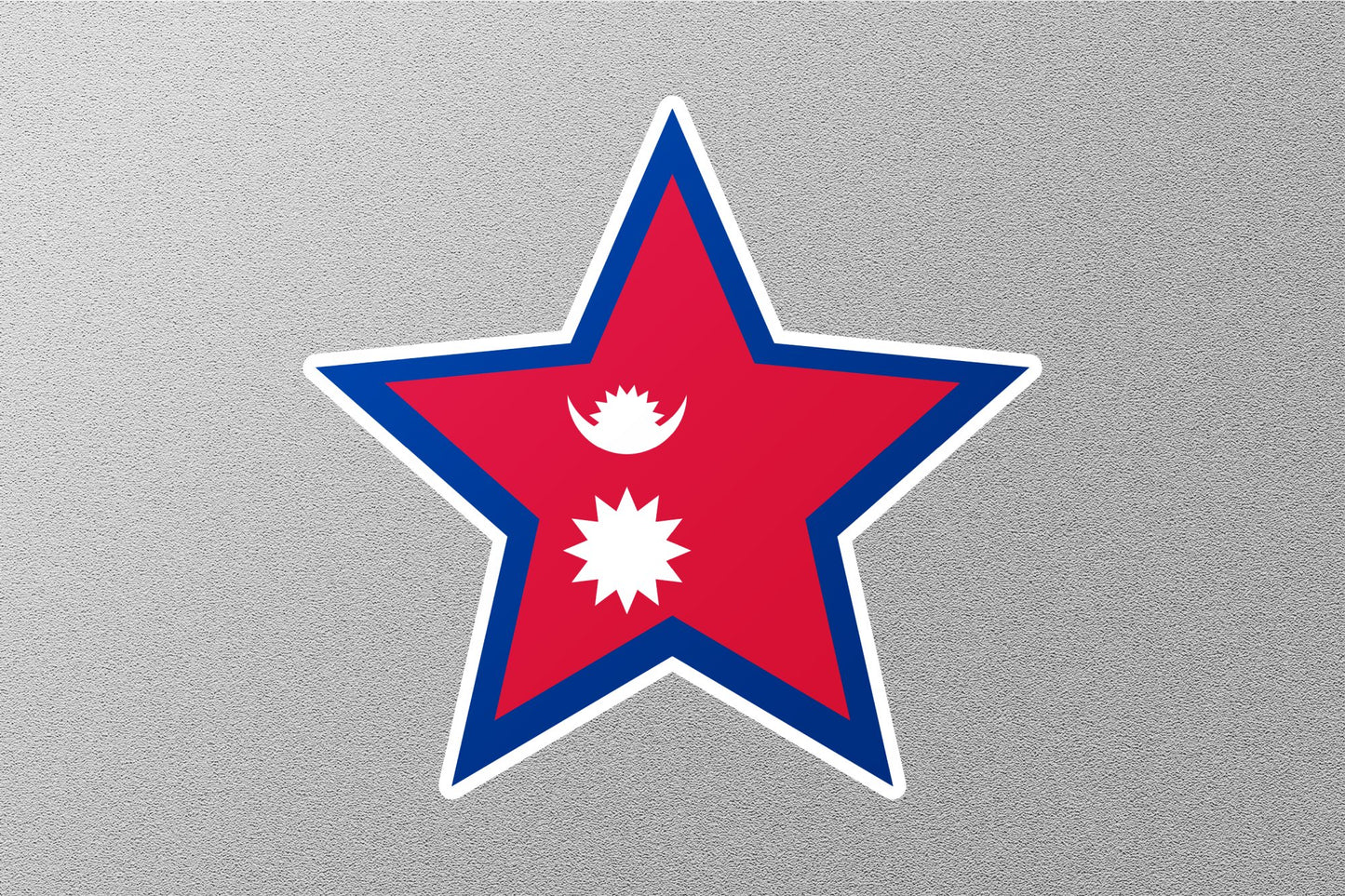 Nepal Star Flag Sticker