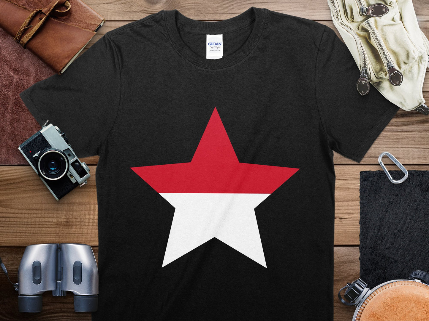 Monaco Star Flag T-Shirt, Monaco Flag Shirt