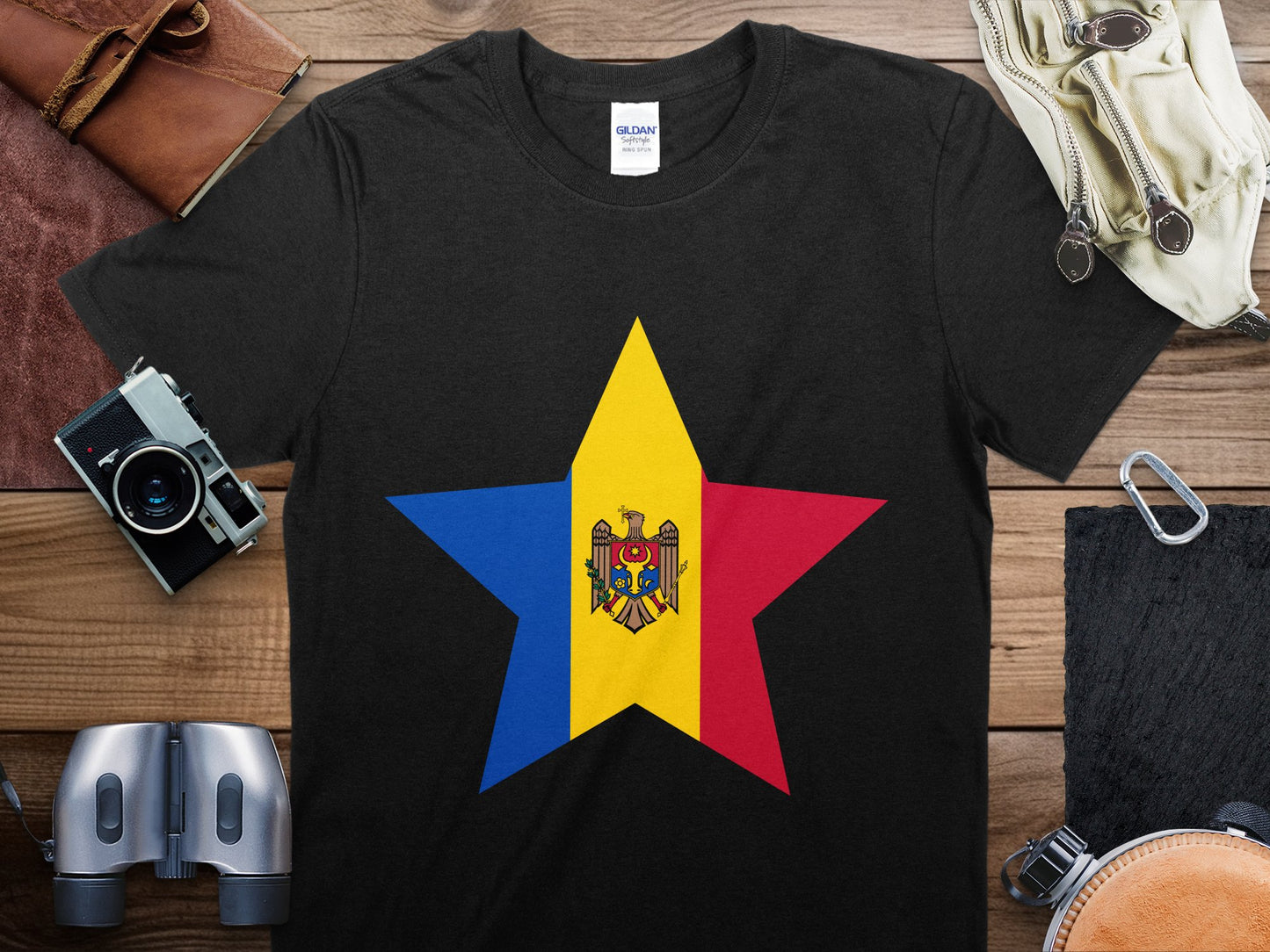 Moldova Star Flag T-Shirt, Moldova Flag Shirt