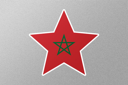 Morocco Star Flag Sticker