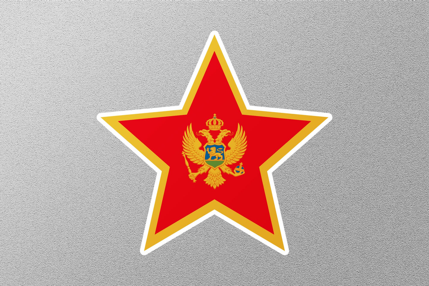 Montenegrin Star Flag Sticker