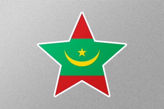 Mauritania Star Flag Sticker