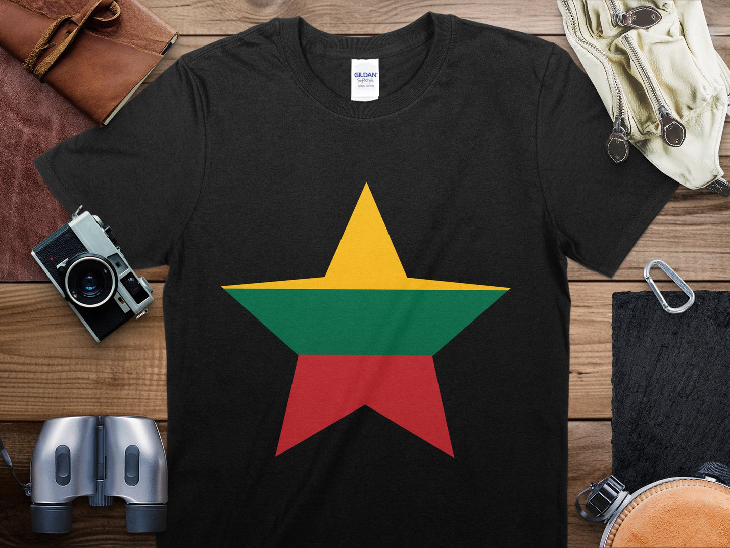 Lithuania Star Flag T-Shirt, Lithuania Flag Shirt