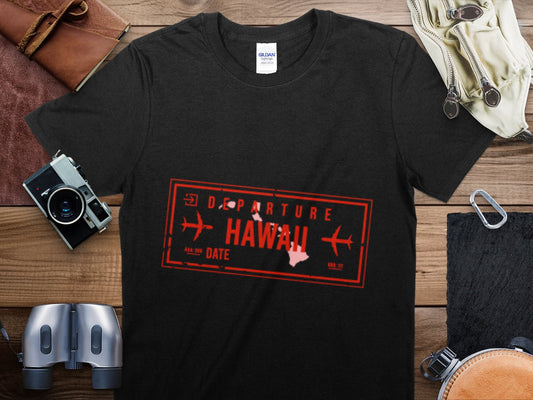 Hawaii Stamp Travel T-Shirt, Hawaii Travel Shir