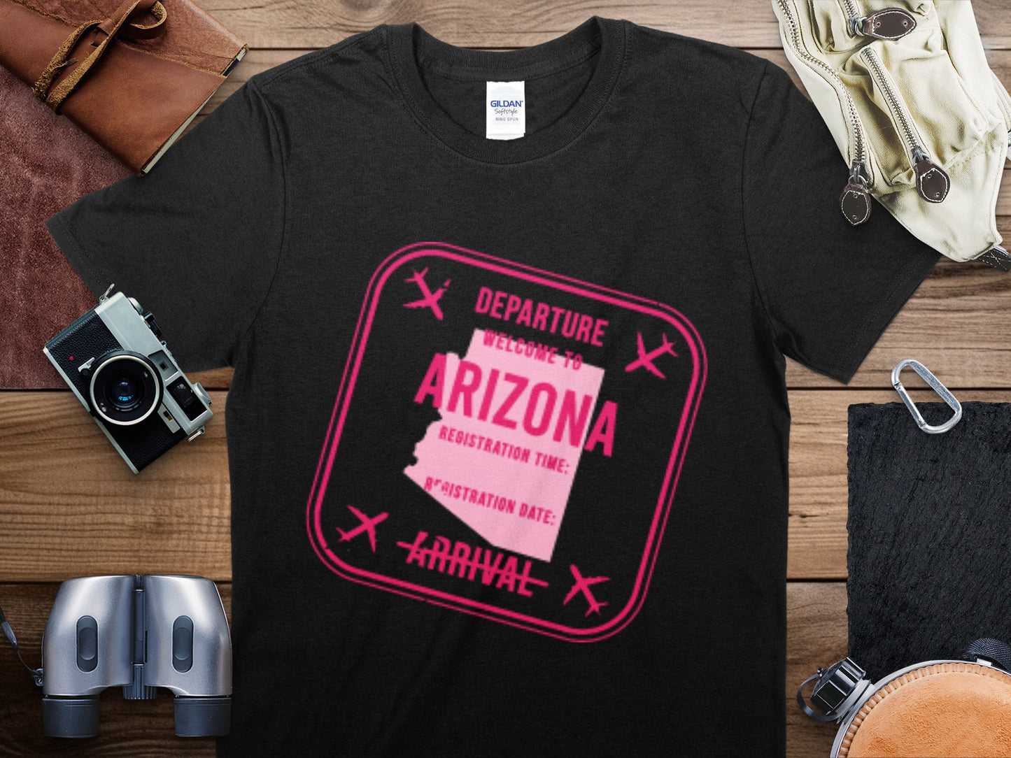 Arizona Stamp Travel T-Shirt, Arizona Travel Shirt
