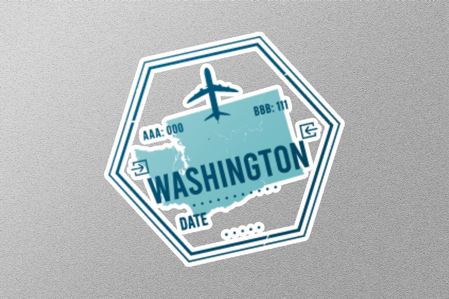 Wholesale Washington Departure Travel Stamp Sticker