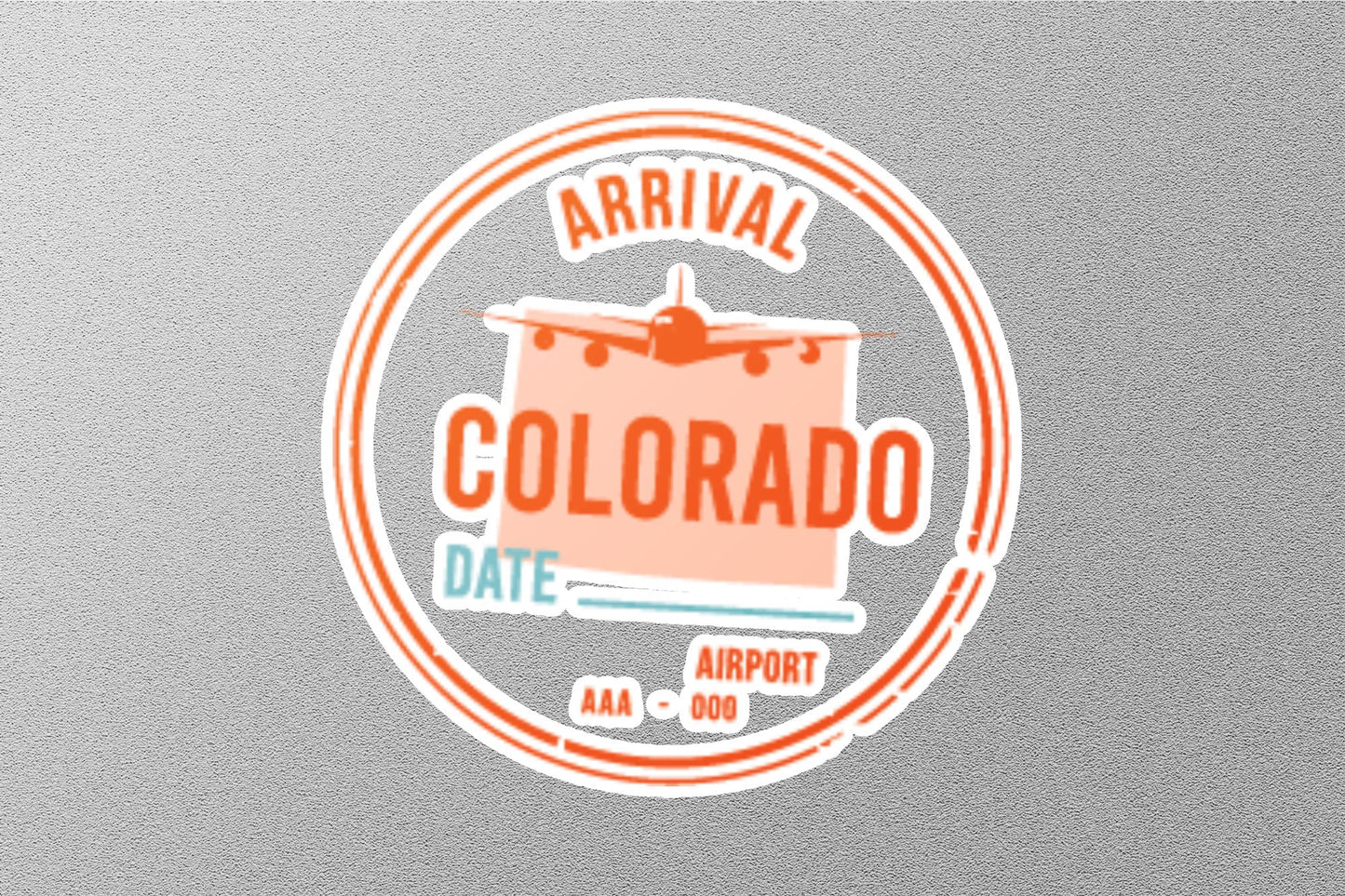 Wholesale Colorado Arrival Travel Stamp Sticker