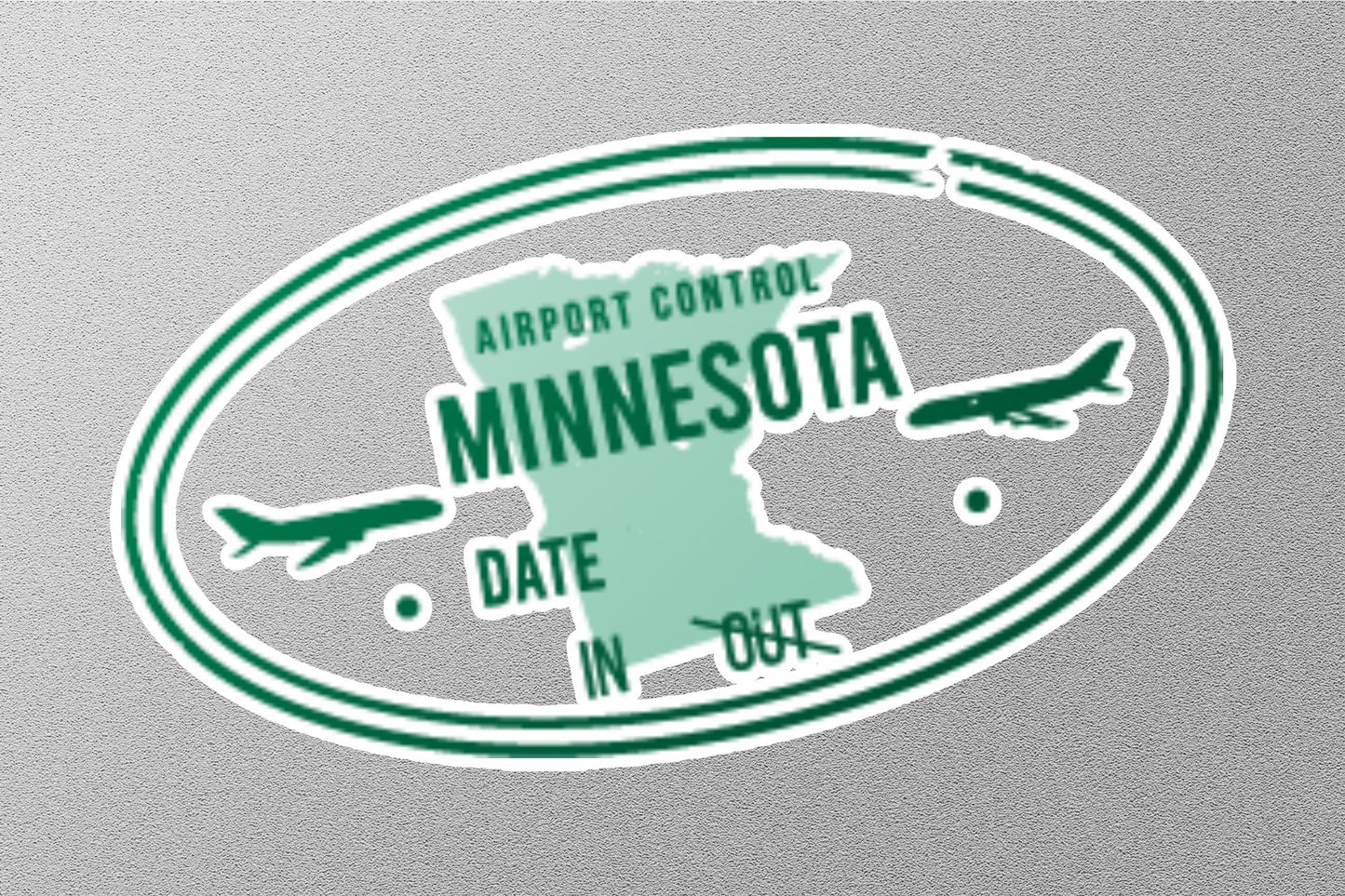 Wholesale Minnesota Arrival Travel Stamp Sticker