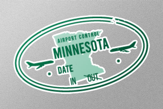 Wholesale Minnesota Arrival Travel Stamp Sticker