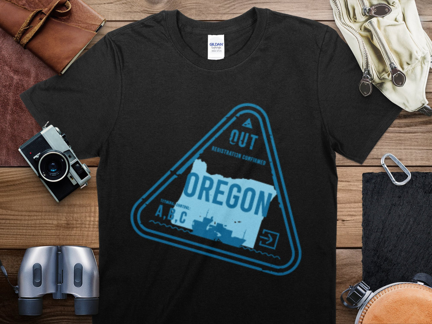 Oregon Stamp Travel T-Shirt, Oregon Travel Shirt